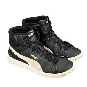 Puma Vikky V3 Mid Black Basketball Style Sneakers Shoes Size 8 Womens 387610-01